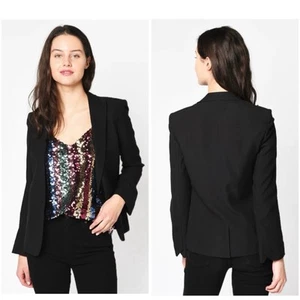 Zadig & Voltaire Vedy Spi Blazer Deluxe Black Size 34/XS - Picture 1 of 10