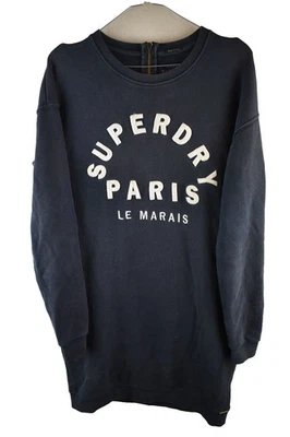 SUPERDRY Navy Jumper Dress size S Womens Cotton Casual Outdoors Outerwear - Image 1 of 4