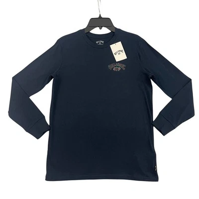 Billabong футболка для мальчиков размер 12 средний черный графический Crewneck длинным рукавом новый - Изображение 1 из 4