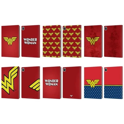 OFFICIAL WONDER WOMAN DC COMICS LOGOS LEATHER BOOK WALLET CASE FOR APPLE iPAD - Image 1 of 4