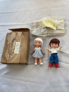RARE Remco Heidi Pocketbook Doll Friend Billy And Hildy New In Box NIB - Picture 1 of 13