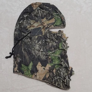 Cabela's Leafy 3D Camo Balaclava Mask Mossy Oak Break-Up Hunting Headcover - Picture 1 of 8