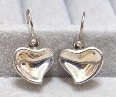 Pendientes de gancho Tiffany Elsa Peretti corazón curvo SV925 42693 Foto 1 de 4