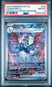 Charizard Ex 234 PSA 8 - Paldean Fates - Pokemon - Picture 1 of 2