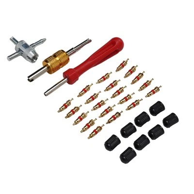 Car Slotted Handle Tire Valve Stem Core Remover Screwdriver Repair Tool Set - Image 1 of 4