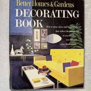 Better Homes and Gardens Decorating Book 1961 vintage MCM retro design mod - Picture 1 of 13