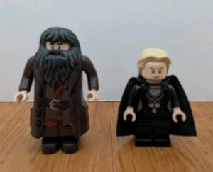 Lego Harry Potter Rubeus Hagrid Lucius Malfoy Minifigures GUC - Imagen 1 de 5
