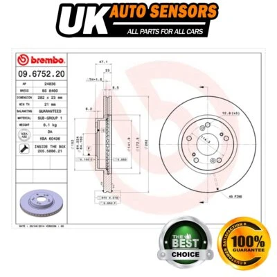 Discos de freno delanteros traseros AST para Honda Civic 2000-2005 CR-V 2001-2007 Foto 1 de 4