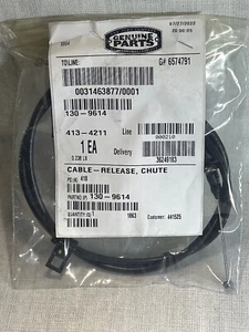 Toro 130-9614 CABLE-RELEASE, CHUTE OEM DEALER Close Out. Last One $$$$ - Picture 1 of 3