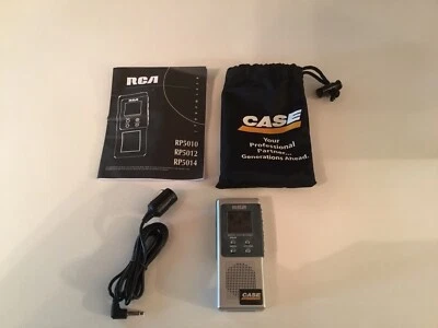 RCA Model RP5012B Digital Voice Recorder with Mic, Manual and Storage Bag - Image 1 of 4
