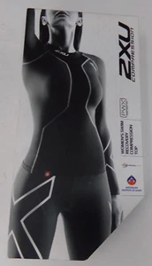 NWT-2XU Womens Swim Recovery Compression Top PWX Black Long Sleeve Activewear XL - Picture 1 of 15