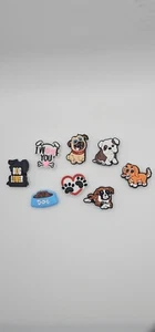 jibbitz crocs shoe charms DOG LOVER set Of 8 - Picture 1 of 1