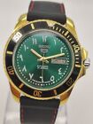 Rare Used Seiko 5 Men's Automatic Wrist Watch  Gold Plated Arabic Japan Made