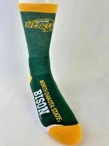 North Dakota State Bison Jump Key Crew Socks Cover