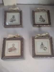 Victorian Prints Perfume Bottles Wanda Lee set of four - Picture 1 of 9
