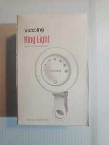 Victsing Portable Clip sur Anneau Lumineux pour Téléphones Portables et Ordinateurs Rechargeable - Photo 1 sur 8