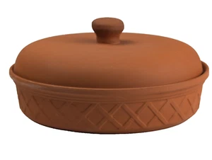 Fox Run Microwavable Terra Cotta Tortilla Warmer Glazed 6.5" Interior Width 3943 - Picture 1 of 16