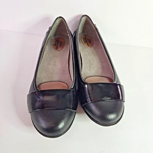 Women's Black Flats Life Stride Shoes Low Wedge Heel 8.5 M Velocity - Picture 1 of 13
