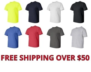 Gildan Mens Tall T-Shirt Sizes: XLT - 3XLT 100% Ultra Cotton 2000T 8 Colors - Picture 1 of 13