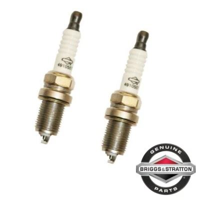 Genuine Briggs & Stratton 491055T (Same as 491055, RC12YC) Spark Plug - 2 PACK