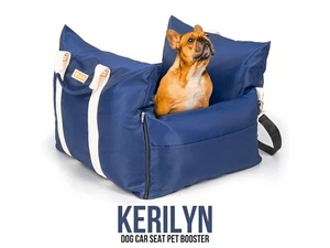 Kerilyn Blue Durable Dog Car Seat -Adjustable Dog Leashes- Small and Medium Dogs - Picture 1 of 2