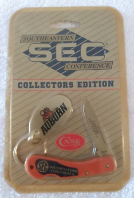 Juego de cuchillos/llaveros Case XX SEC Conference Auburn Tigers de colección Foto 1 de 4