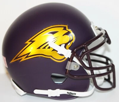 2015 UNI Northern Iowa Panthers Custom Schutt Mini Helmet vs SDSU - Image 1 of 3