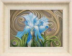 DIY Cross stitch kit "Irises" - Picture 1 of 2