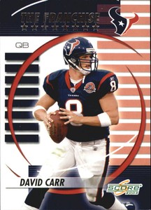 2003 Score The Franchise Houston Texans Football Card #TF13 David Carr