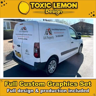 TOXIC LEMON Citroen Berlingo Custom Vehicle Graphics Kit Decals - Sign Writing - Lettering