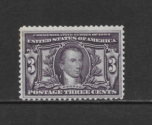 U.S. SCOTT 325 MLH FINE - 1903 3c VIOLET - LOUISIANA PURCHASE ISSUE - Picture 1 of 2
