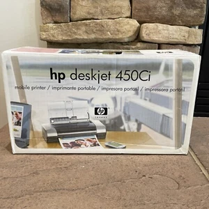HP Deskjet 450Ci USB Color Inkjet Mobile Printer W/ Power Adapter - Picture 1 of 5