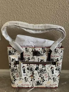 Disney Dooney & Bourke Chic Minnie Mouse Francia Shopper nuovo con scatola/nuovo con etichette - Foto 1 di 8