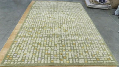 OOLONG TEA GREE 9'-6" X 13'-6" Damaged Rug Reduced Price 1172597161 MSR3623A-10 - Image 1 of 3