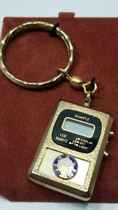 Vintage B.P.O.E. Elks Club Digital Gold Pendant Watch w/Manual & Original Case - Picture 1 of 12