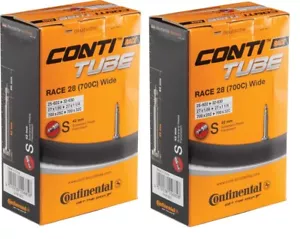 2 PACK | Continental Race Inner Tubes - 700 x 25 - 32mm | 42mm Presta Valve - Picture 1 of 1