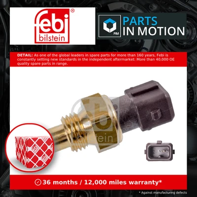 Coolant Temperature Sensor fits BMW 325 E30 2.5 85 to 93 Sender Transmitter Febi - Image 1 of 4