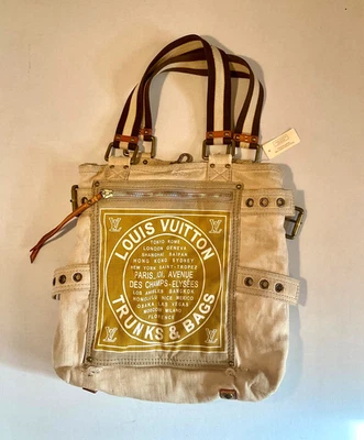 Bolso de Mano LOUIS VUITTON Cruise Line Globe Shopper M95117 MM Amarillo #679 Foto 1 de 4