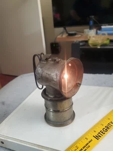 Very Rare Justrite Western Special Nickel Plated Handheld Miner's Carbide Lamp - Picture 1 of 19