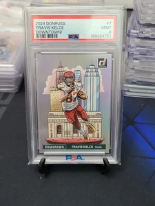 2024 DONRUSS TRAVIS KELCE DOWNTOWN #7 PSA 9 - Picture 1 of 2