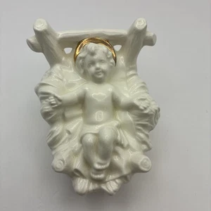 Natività Gesù Bambino in Credenza Bianco Lucido - Foto 1 di 6