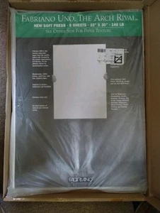 5 Sheets 22 x 30 Inches Large Watercolor Paper 140 Lb Fabriano Original Packing - Picture 1 of 7