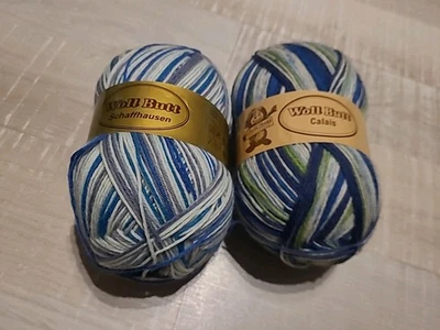 2x 100gr.Sockenwolle  Wollbutt - Bild 1 von 2