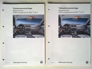 BMW Service Teilnehmerunterlage Allgemeine Fahrzeugelektrik BMW 1er E87 Teil 1+2 - Bild 1 von 1