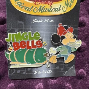 Authentic Disney Magical Musical Moments "Jingle Bells" Mickey Mouse Pin #100 - Picture 1 of 5