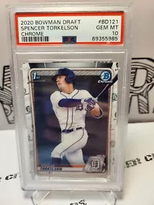 Spencer Torkelson 2020 Bowman Draft Chrome 🔥 1st Bowman PSA 10 🔥 Tigers - Picture 1 of 1