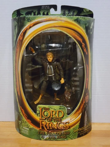 Lord of The Rings Fellowship Samwise Gamgee ToyBiz Figure Moria Mines Goblin NIB Cover