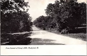 Vom Gipfel von Corey's Hill Rockford Illinois Postkarte - Bild 1 von 2