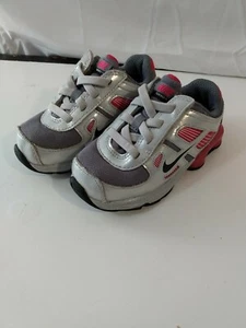 Nike Turbo 11 Shox Toddler girls shoes White Pink Size 7C - Picture 1 of 4