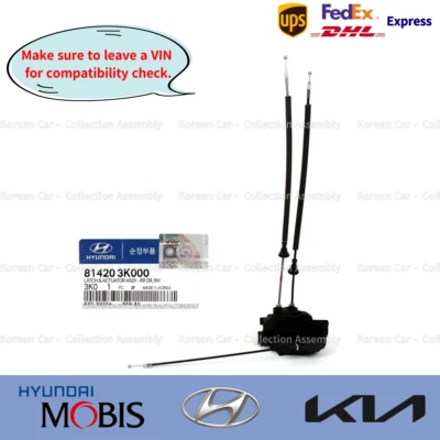 Actuador de cerradura de puerta trasero derecho genuino 814203K000 para Hyundai Sonata 2006-2007 Foto 1 de 2